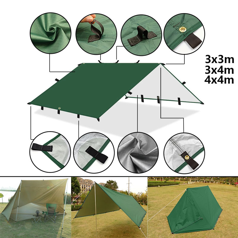 Emergency Mylar Tent - 4x4m 4x3m 3x3m 19 Pontos de