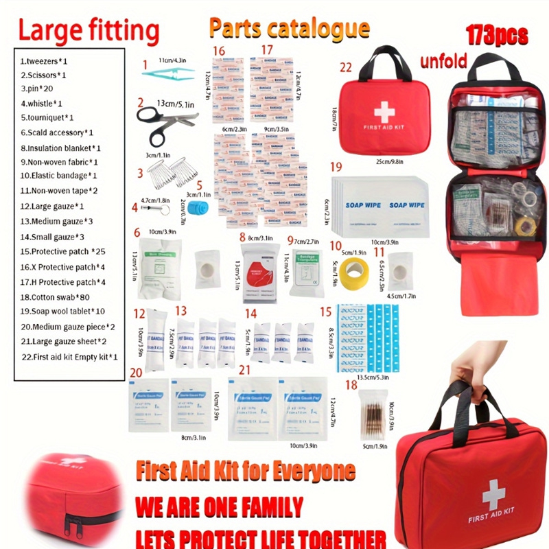 Bivy Bag Emergency - Kit de Primeiros Socorros Completo com