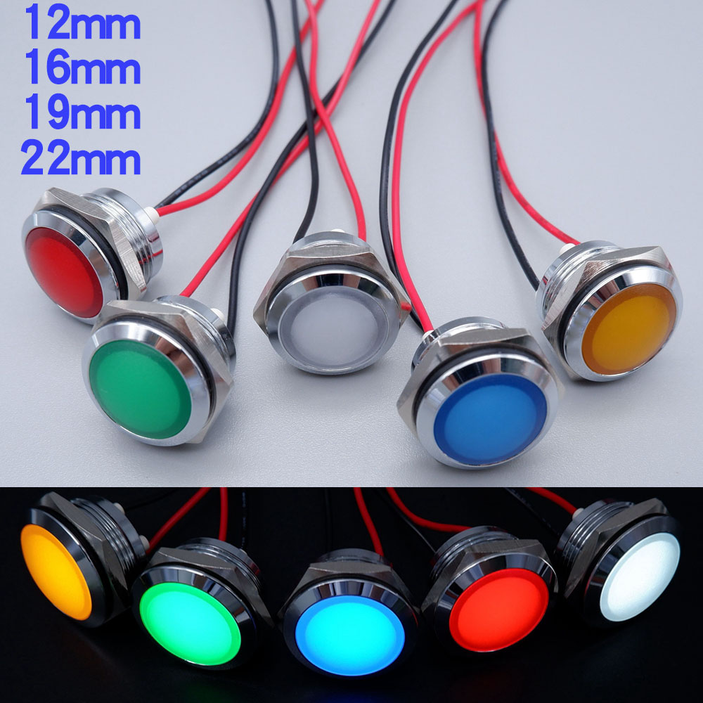 Signal Panel Orange - Luz indicadora de led de metal