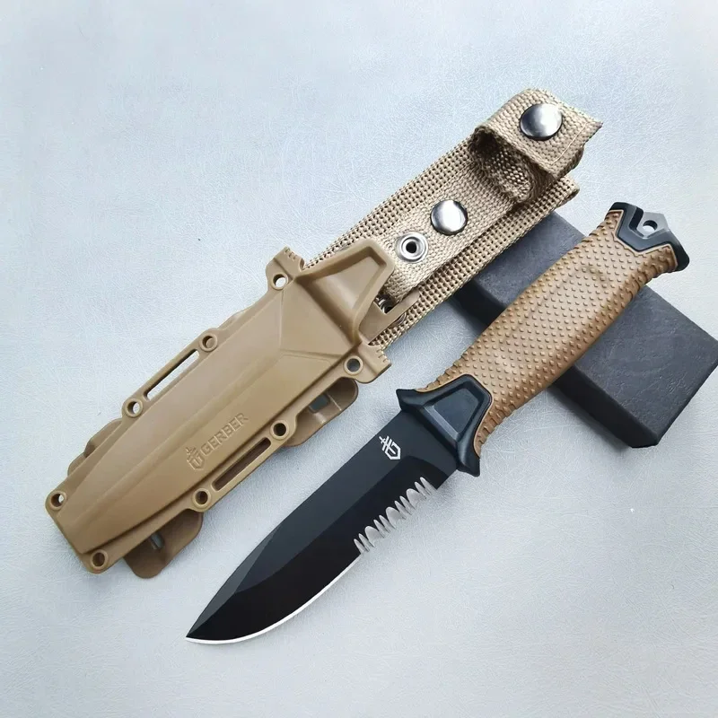 Bushcraft Knife Fixed - Faca Dobrável para Camping Multiuso, Alta