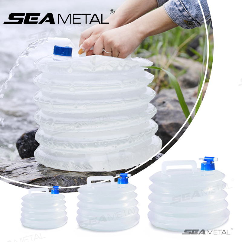 Water Bag Collapsible - Balde Colapsável SEAMETAL 5L-15L, Recipiente Portátil