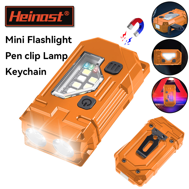 Fishing Kit Compact - Mini chaveiro edc lanterna recarregável tocha