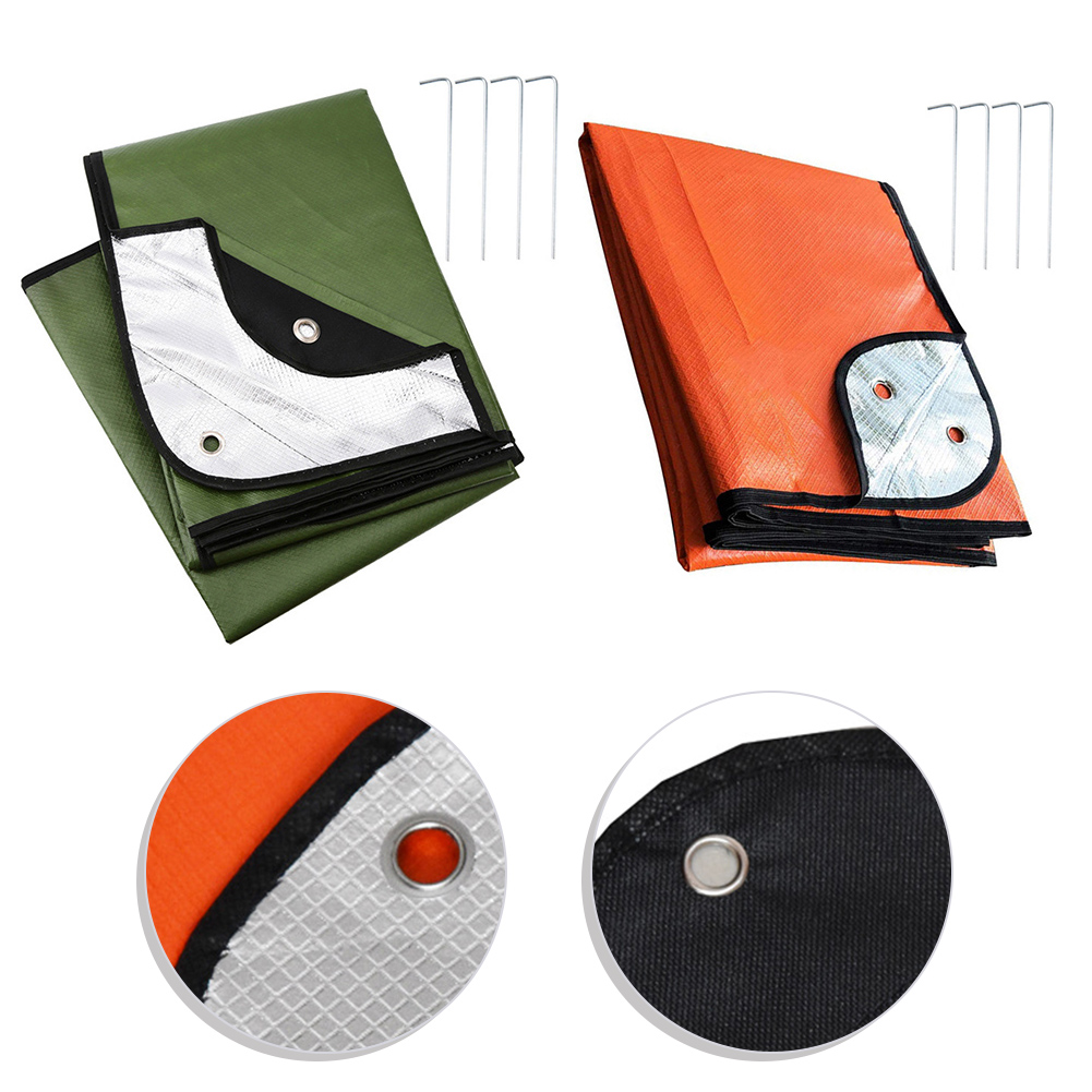 Survival Blanket Reflective - 1pc cobertor de sobrevivência de acampamento