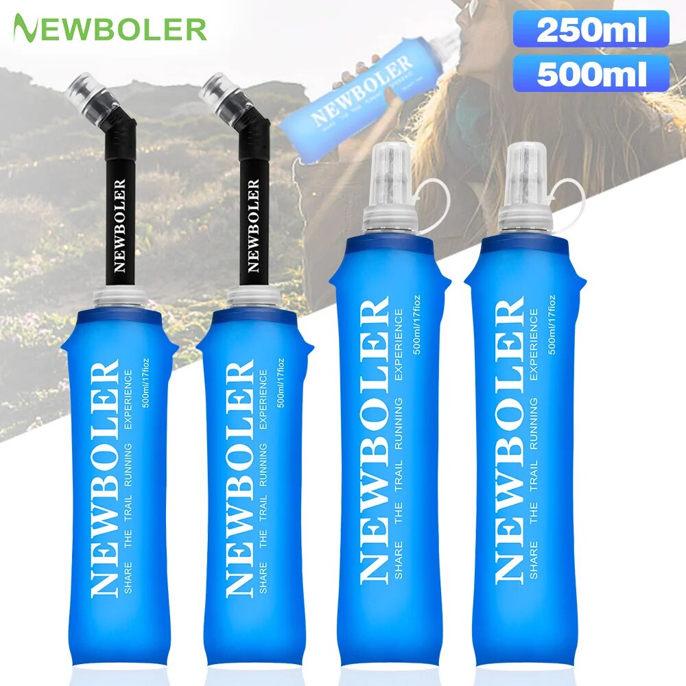 Water Bag Collapsible - Newboler 250ml 500ml garrafa de água
