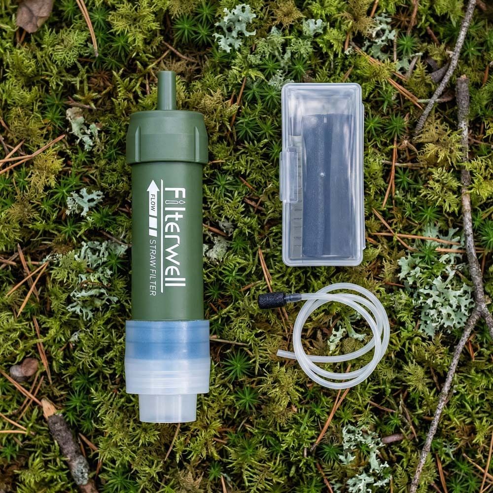 Water Purification Straw - Mini Filtro Purificador de Água Portátil