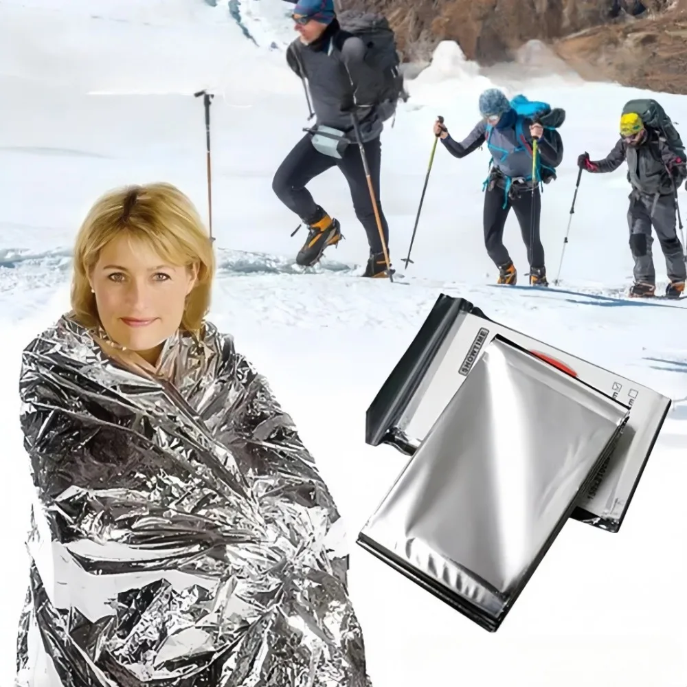Survival Blanket Reflective - Cobertor de Emergência YITAPE Térmico Impermeável