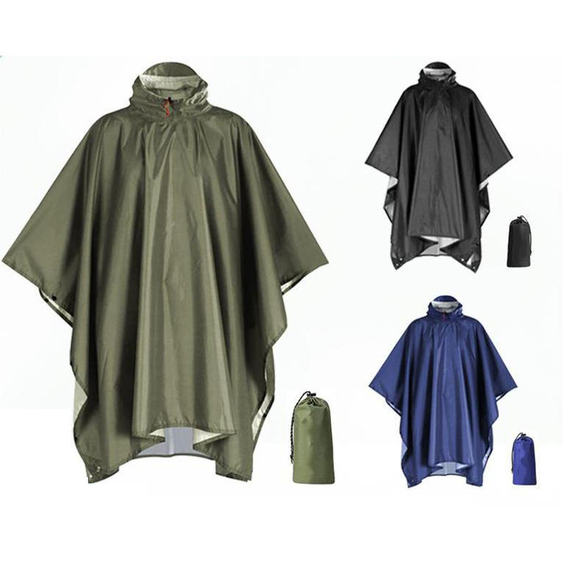 Emergency Poncho Rain - Poncho de chuva pesado para adultos,