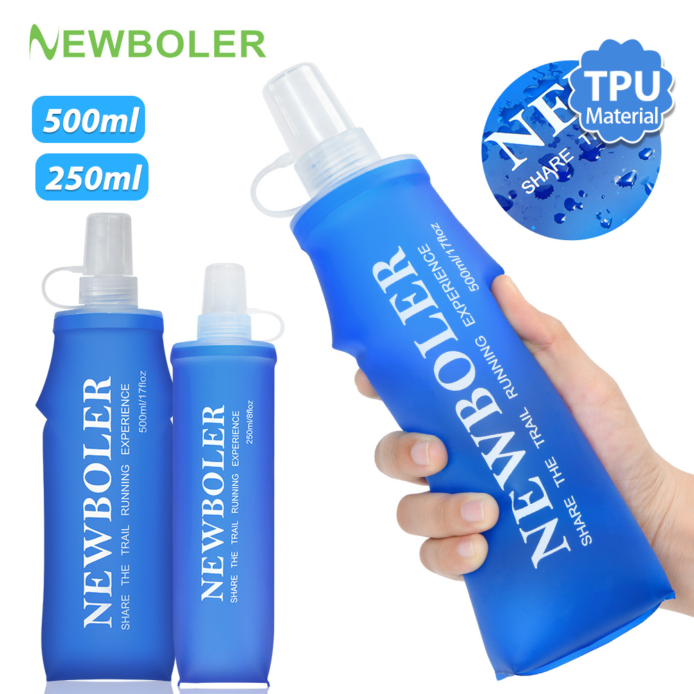 Water Bag Collapsible - Newboler 250ml/500ml ao ar livre dobrável