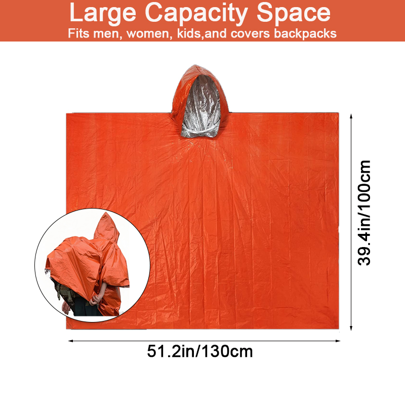 Poncho de Emergência SSUNTAK,  - Emergency Poncho Rain avaliação e preço