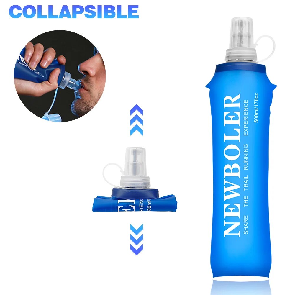 Newboler 250ml 500ml garrafa d - Water Bag Collapsible avaliação e preço