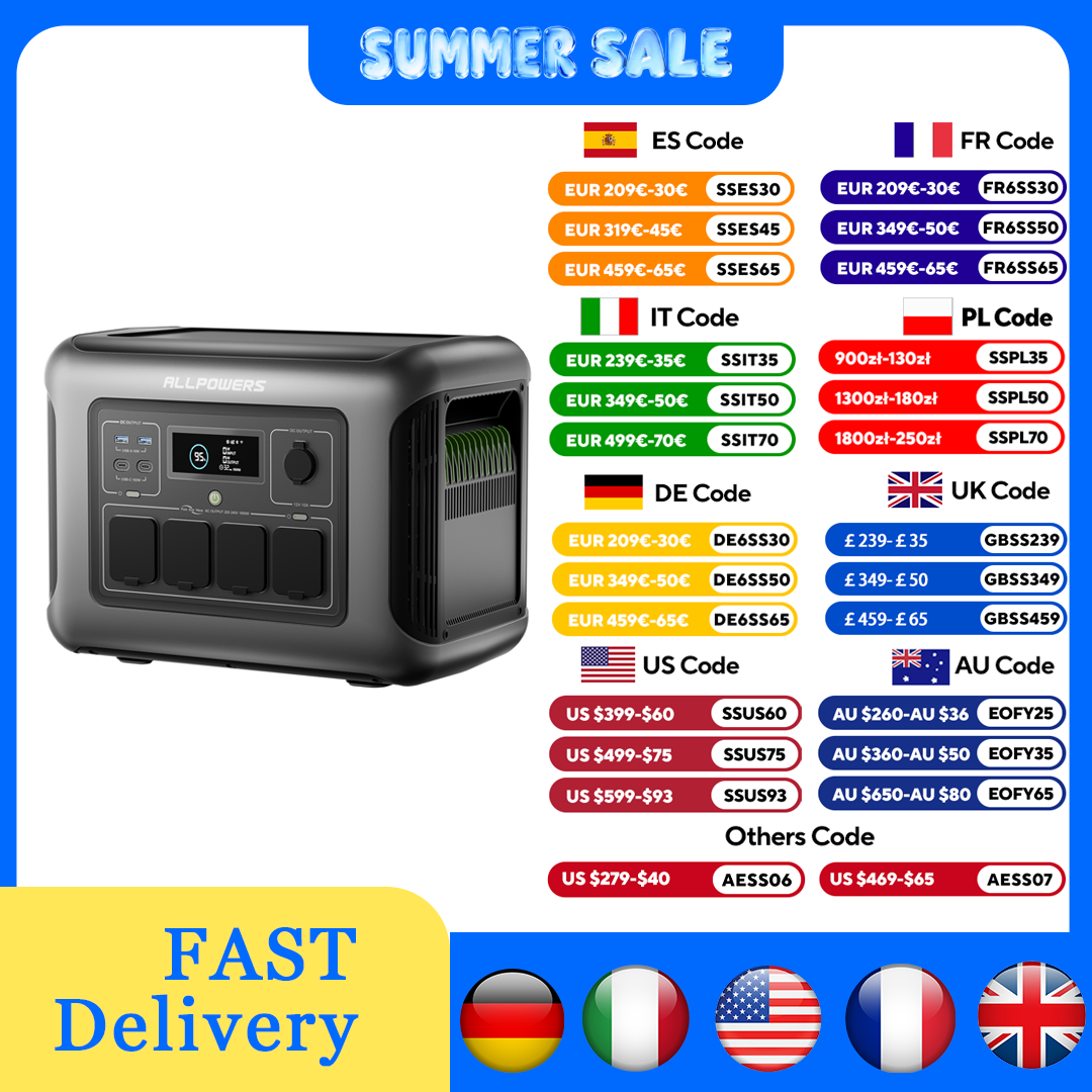Allpowers r1500 lite estação d - Solar Emergency Charger avaliação e preço