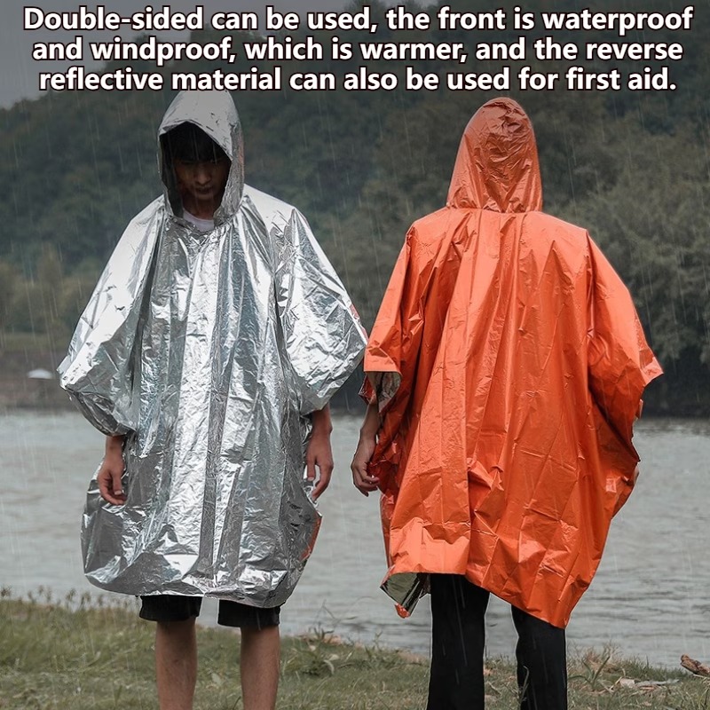 Poncho de Emergência para Chuv - Emergency Poncho Rain avaliação e preço
