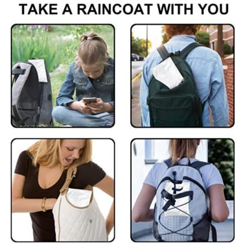 Impermeável descartável para a - Emergency Poncho Rain avaliação e preço