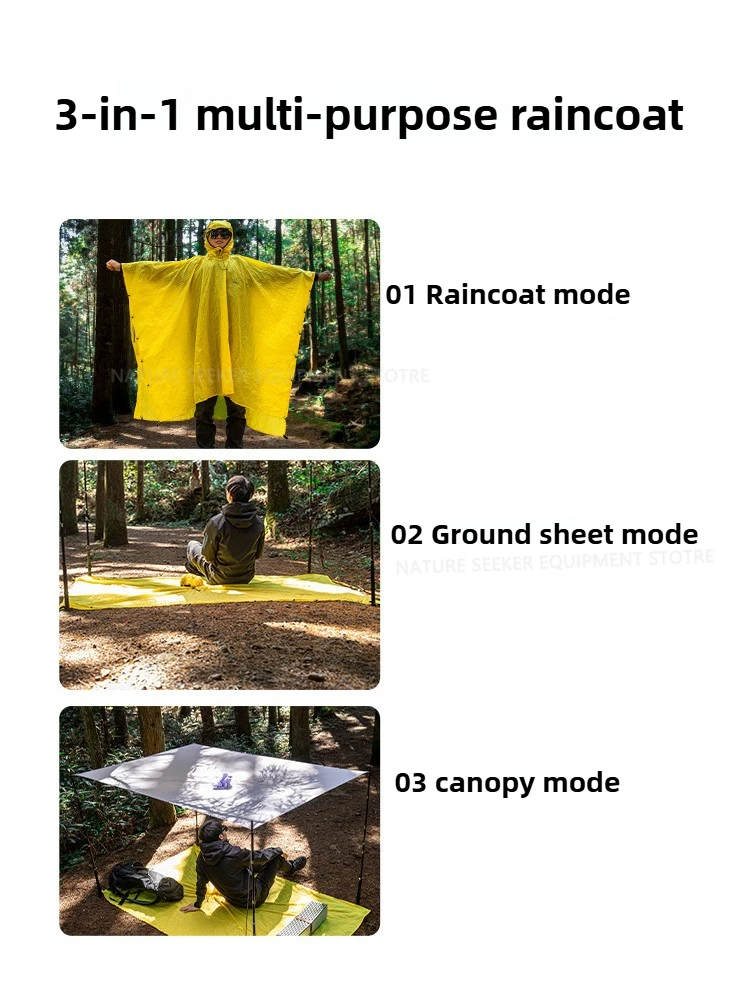 Capa de chuva 15d/210t, à prov - Emergency Poncho Rain avaliação e preço